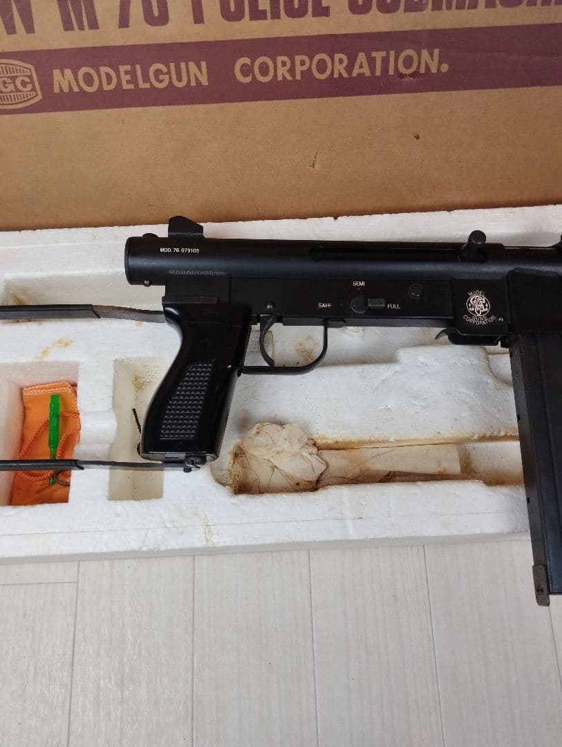 希少　MGC製モデルガン S&W M-76 元箱付 SPG規格品