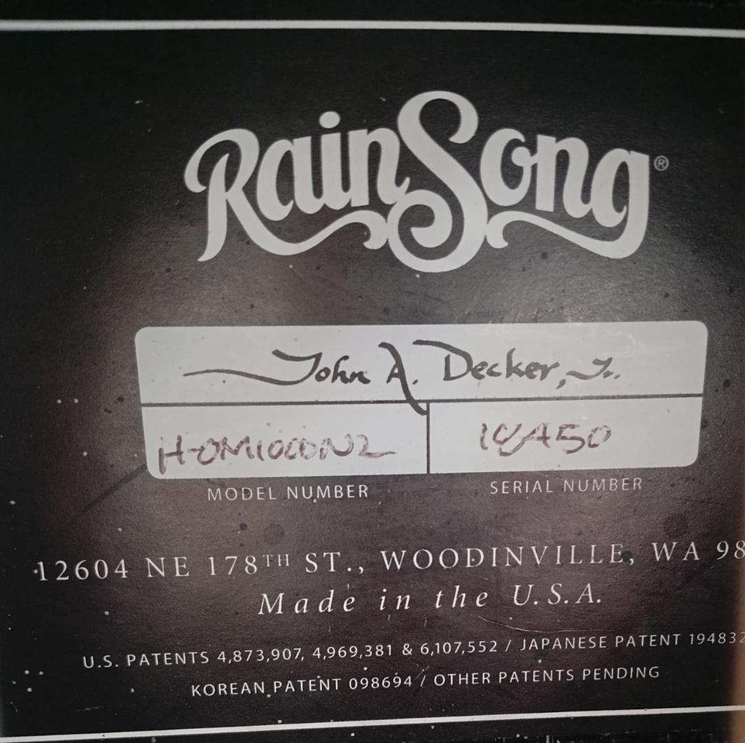 RainSong “Made in U.S.A.”エレアコ w/OHC EX+
