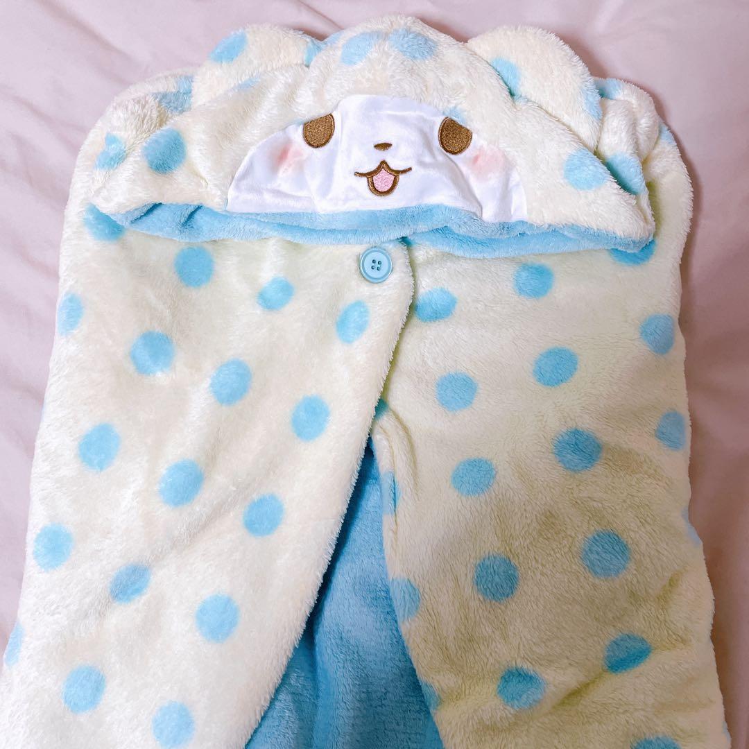 まるもふびより モップくん フード付き ブランケット ケープ