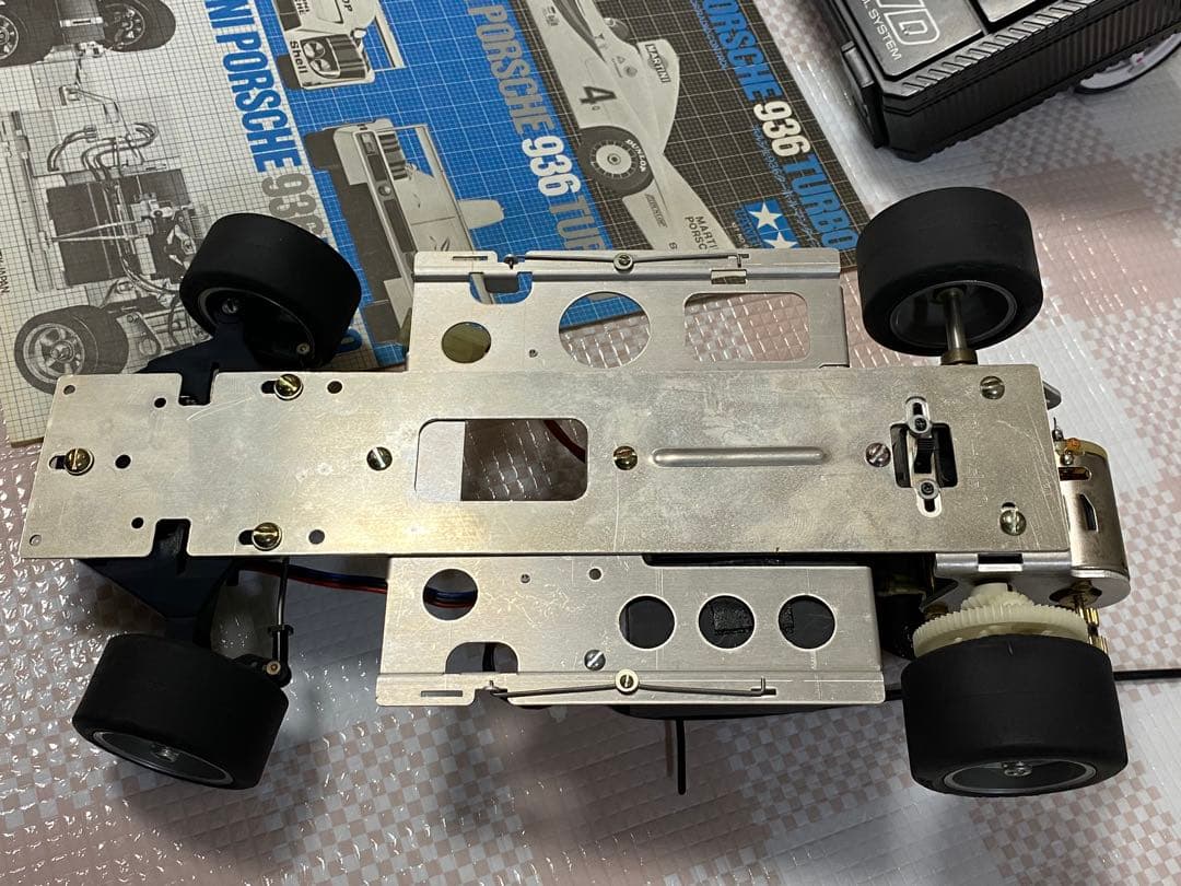タミヤ　RC ポルシェ 936 ターボ 、プロポ、メカ、説明書付き、