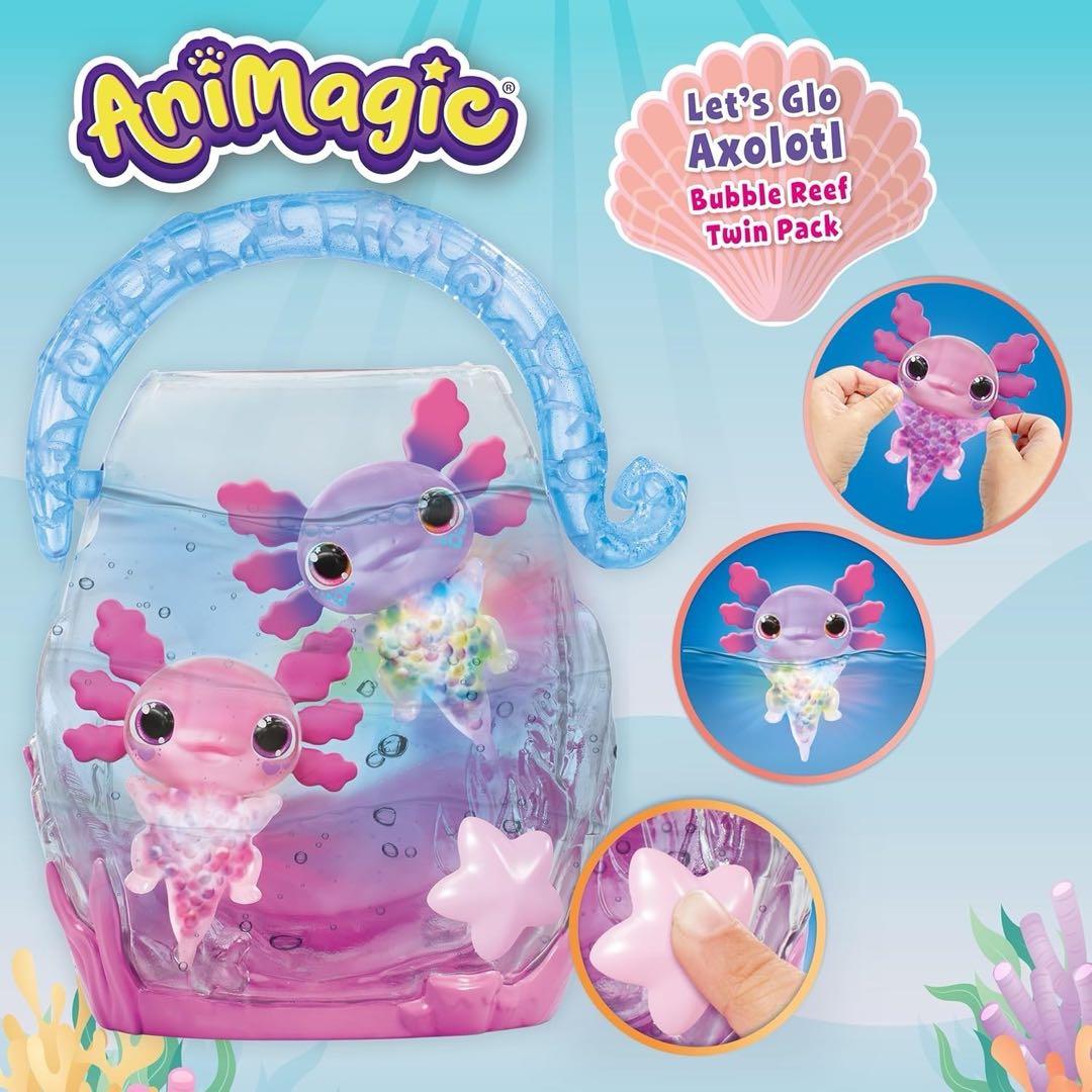 Let's Glo Axolotl Aquarium バブル水族館