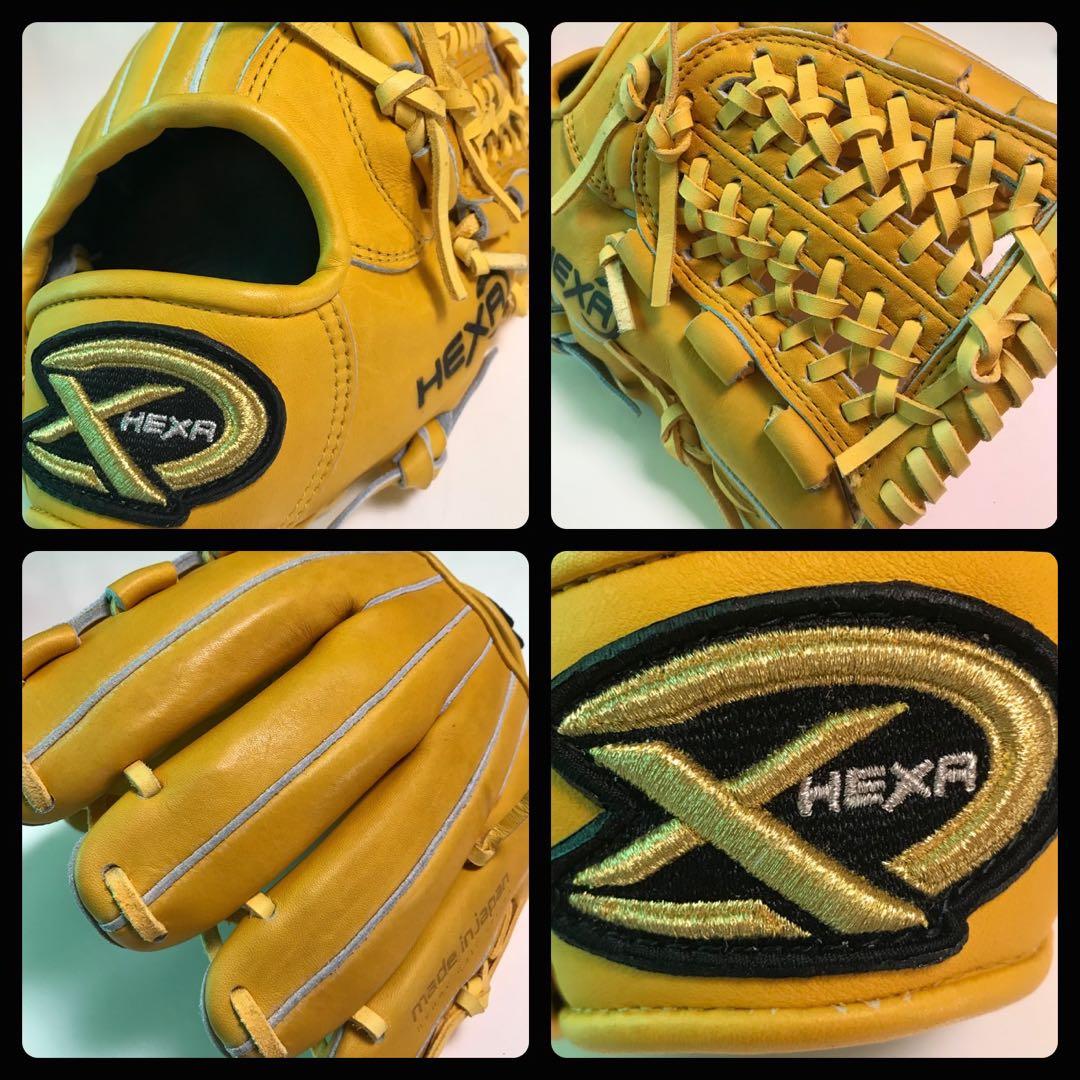 ヘキサ ヘキサスポーツ 軟式？ 野球 グローブ グラブ ◎日本製 良品 レア