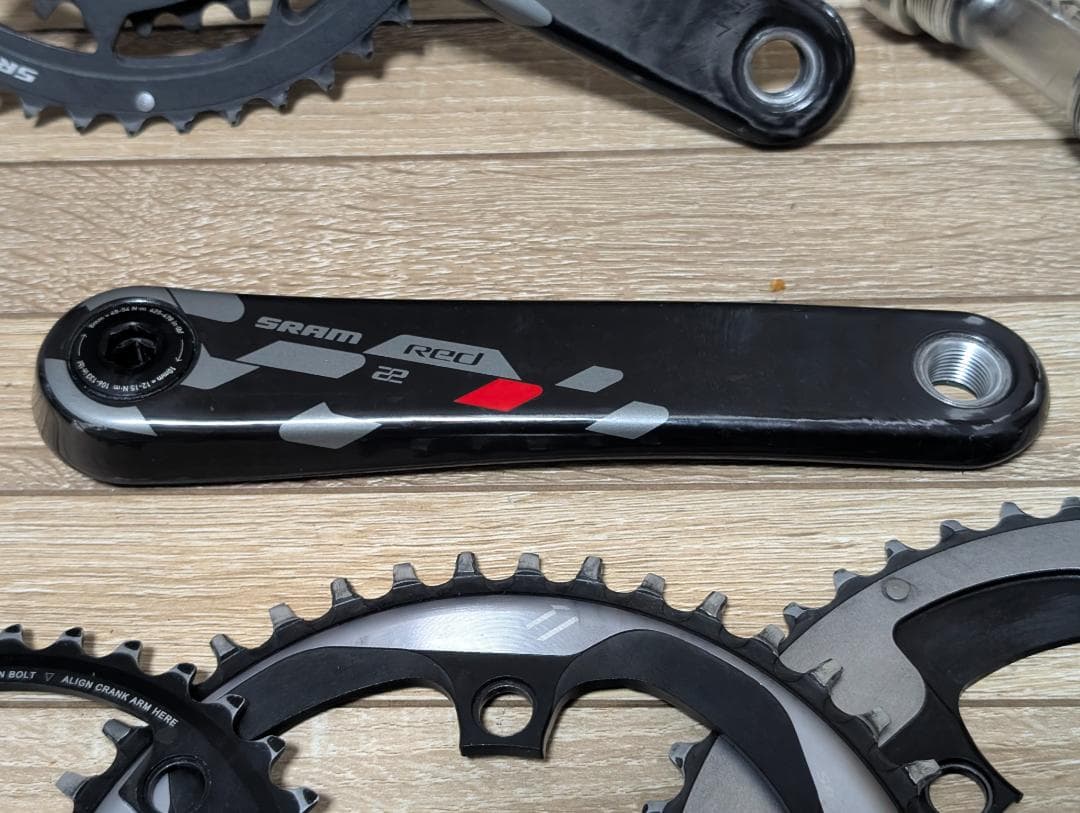 SRAM RED クランク 172.5㎜ BB2種 チェーンリング5枚