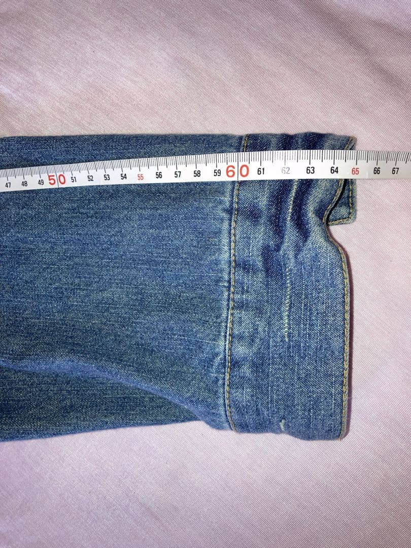 矢沢永吉 デニムジャケット GジャンE.YAZAWA ダメージ ヴィンテージ風