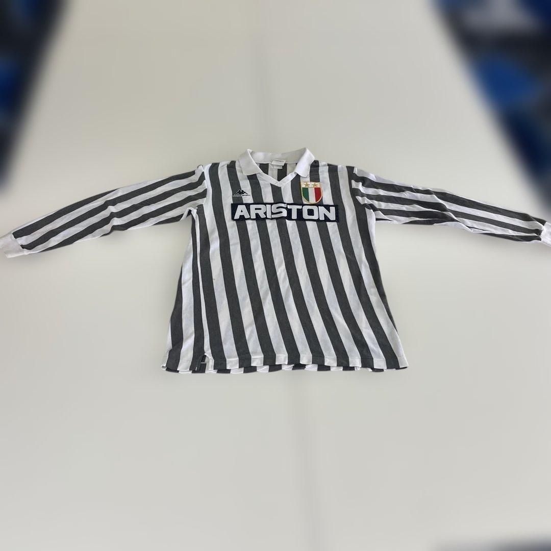 激レア　ユヴェントス￼Kappa 88年長袖ストライプ シャツ ARISTON
