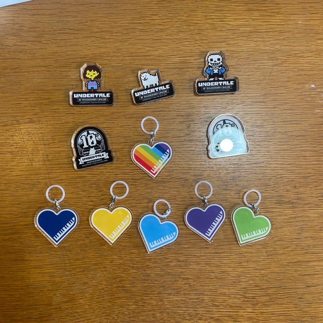 アンダーテール キャラクターキーホルダー 11個セットコンサート