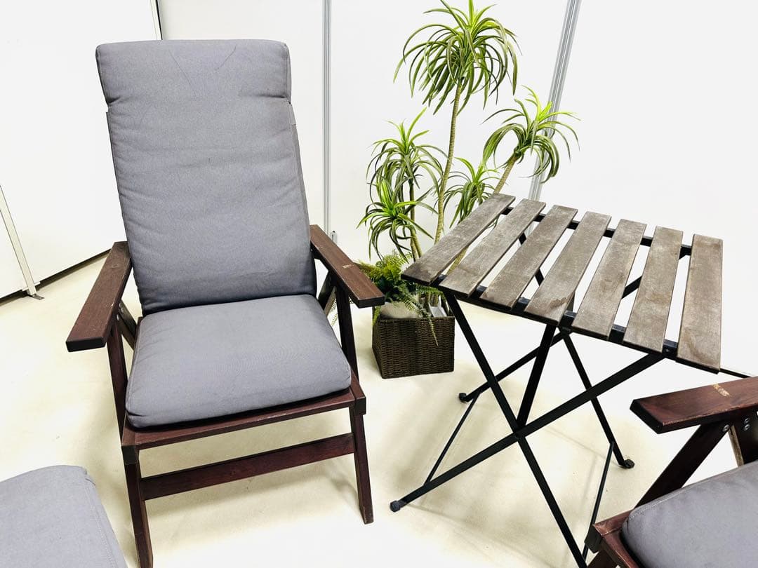 IKEA パーソナルチェア オットマン付き 5点セット