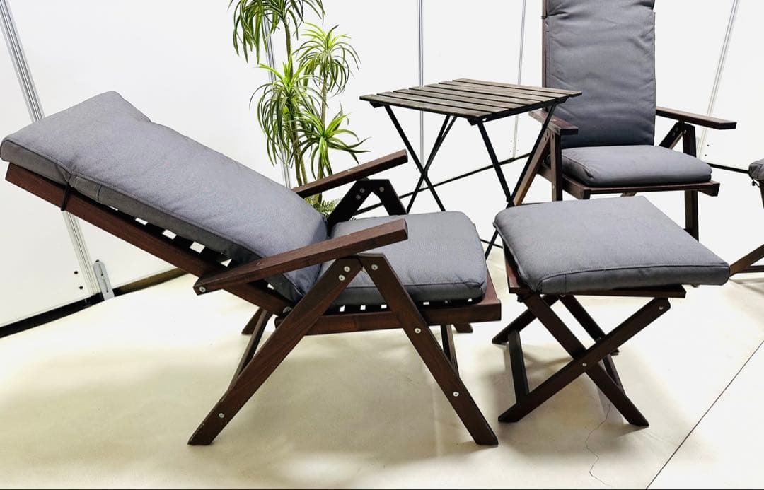 IKEA パーソナルチェア オットマン付き 5点セット