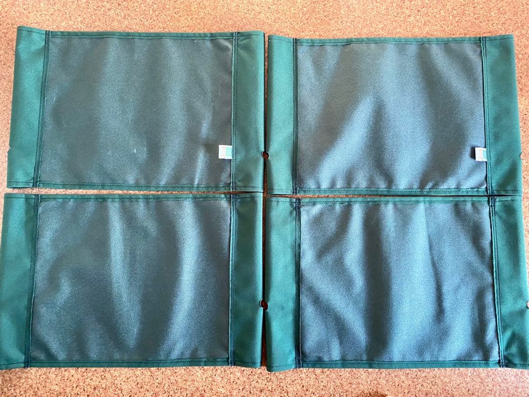 カーミットチェア純正シートグリーン、純正金具、アームレスト、純正ケース特別セット