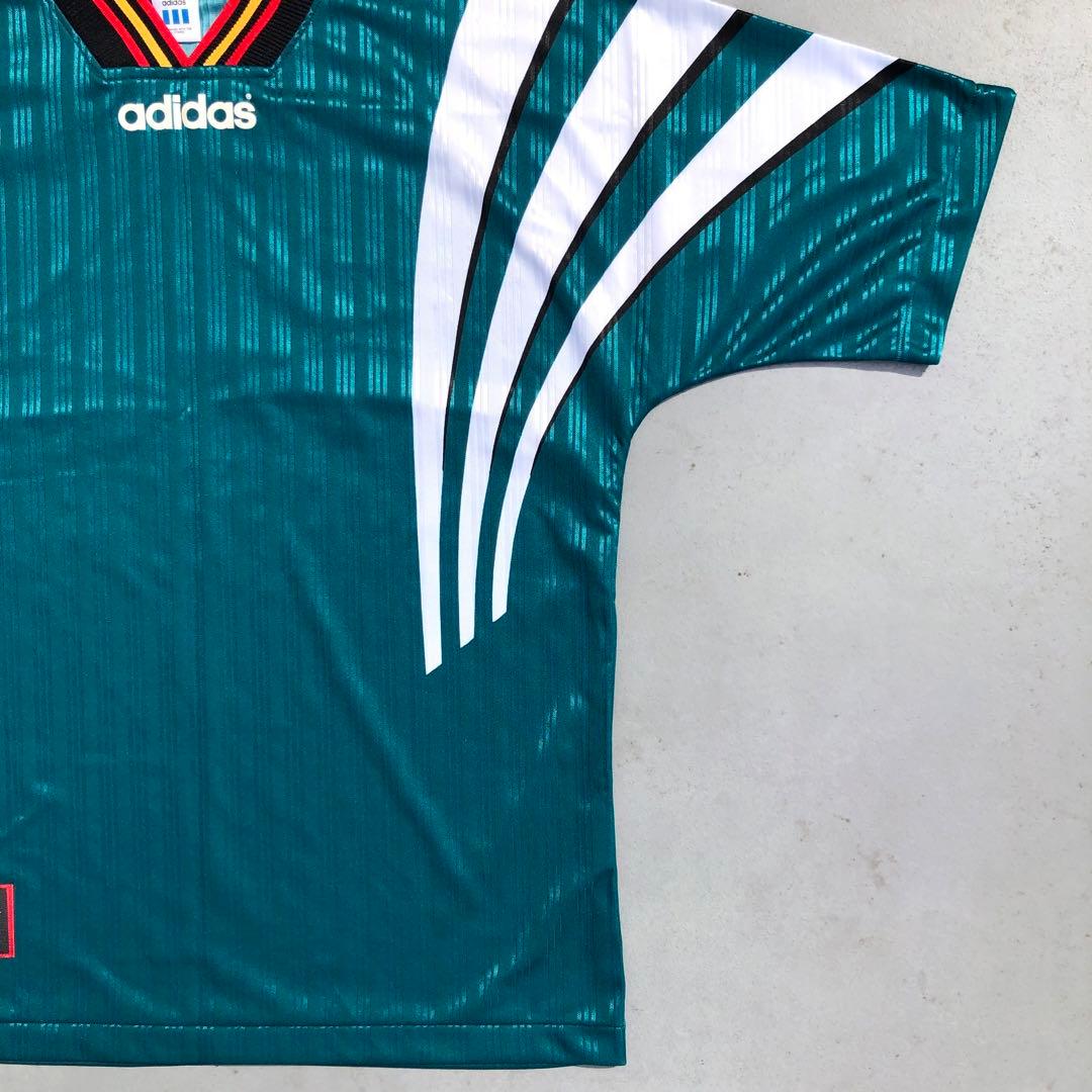 90s adidas サッカーユニフォーム セットアップ Oサイズ XL 緑 黒