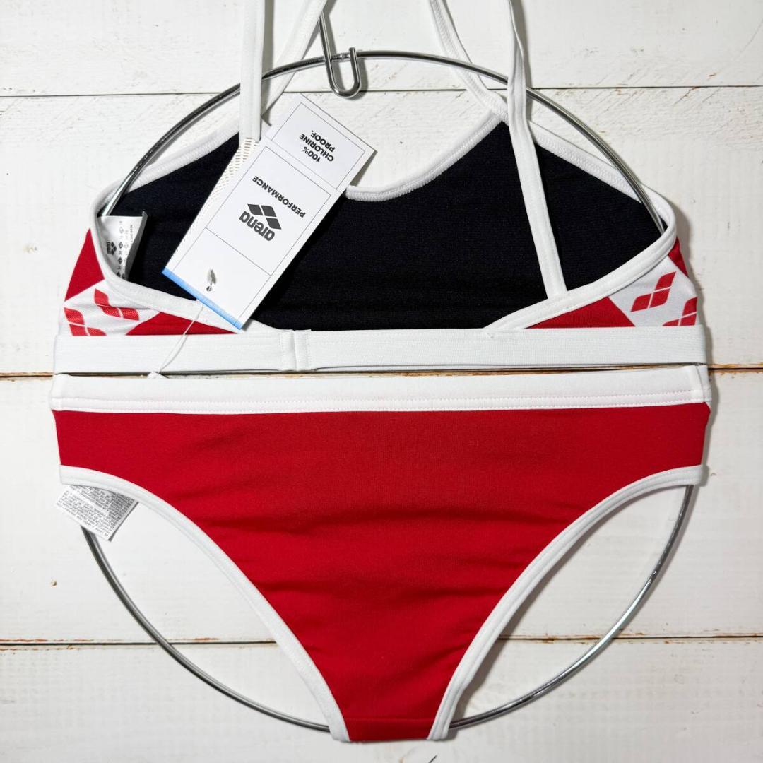 Arena 女性用 ビーチバレー ツーピース ビキニ ブルマ Red USA28