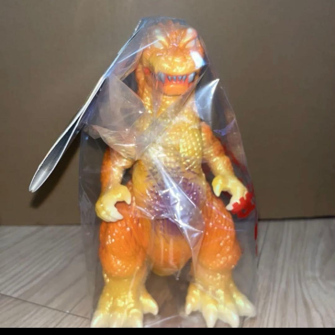 M1号　GMKゴジラ　ソフビ　ハロウィンカラー　蓄光　ブルマァク　マルサン