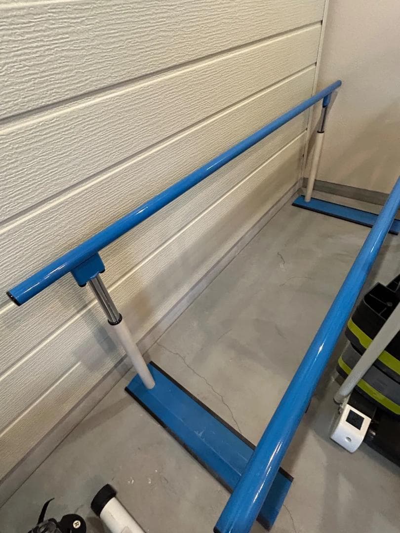 歩行平行棒 2m 高さ調整可能　ブルー