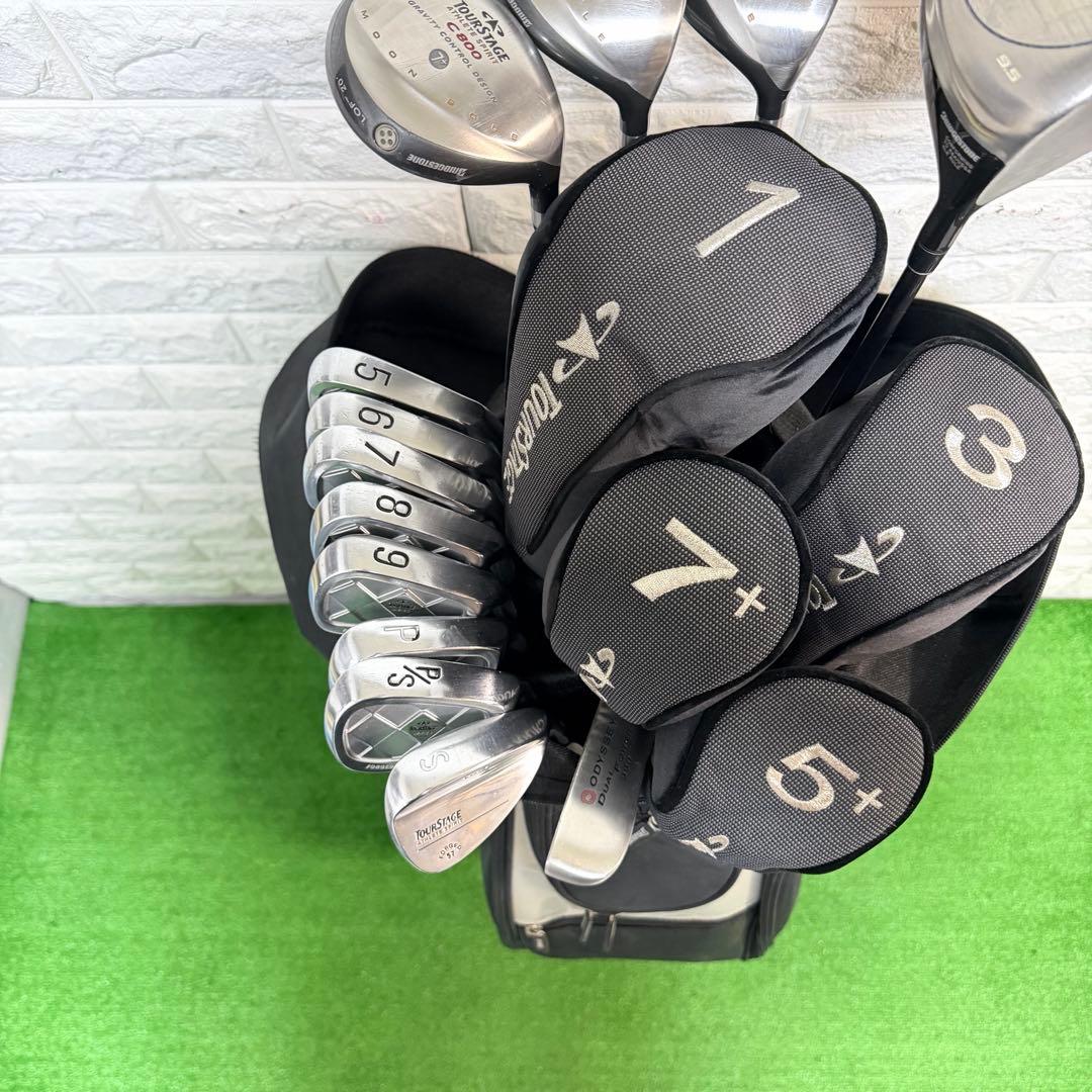 ゴルフセット　豪華　ツアーステージ　フルセット　本格派　メンズ　すぐ使える
