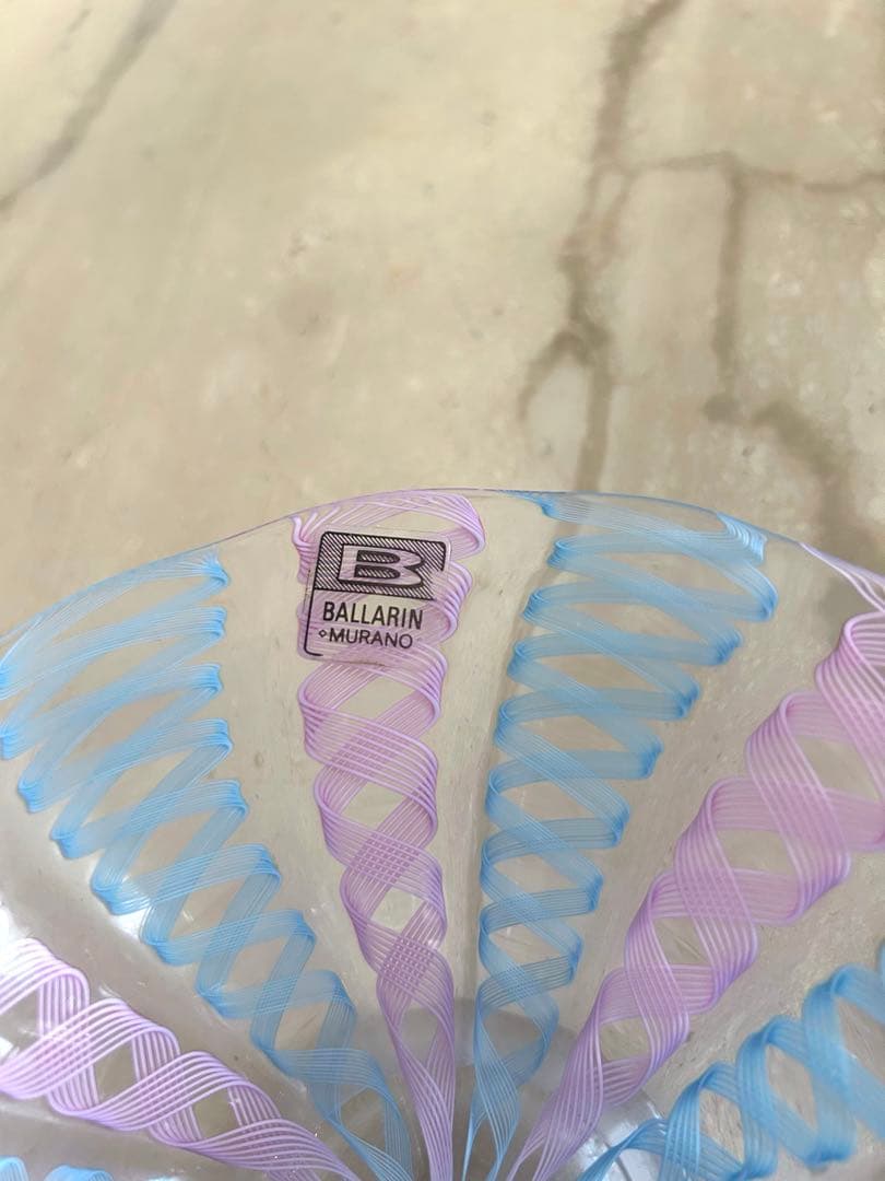 MURANO BALLARINイタリアヴェネチアンガラスレース バラリン工房新品
