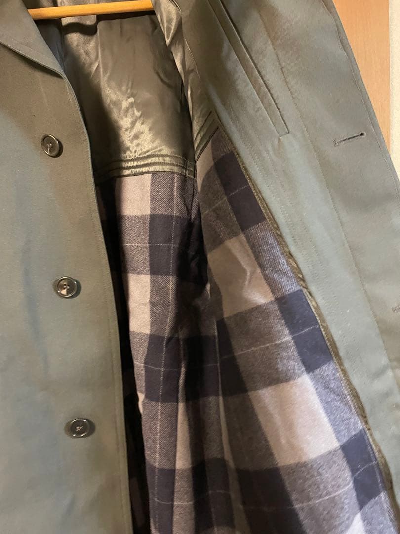 ミリタリー トレンチコート ドイツ軍 ステンカラーコート  ライナー付き