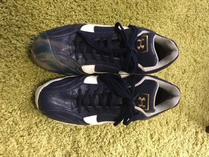 アンダーアーマー　スパイク　オリックスバファローズ金子千尋　実使用直筆サイン入り