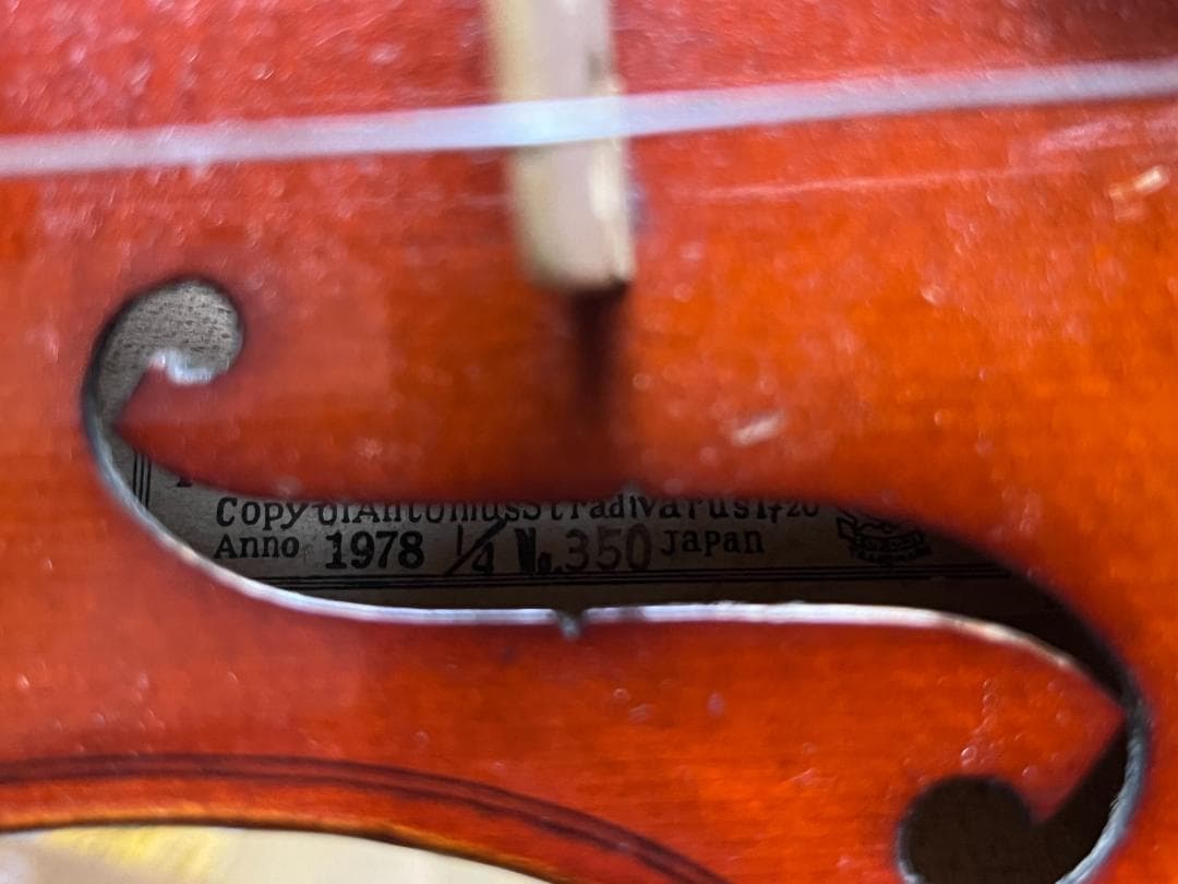 【木曽鈴木 350番　1/4】アンティークバイオリン 貴重な逸品