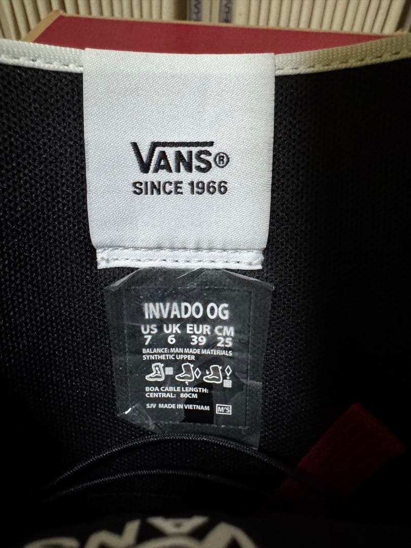 ★セール★25-26 VANS INVAD OGブーツ 25.0センチ