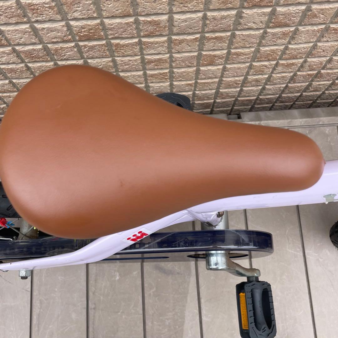 へんしんバイク 14インチ スタンド付属　紫　パープル