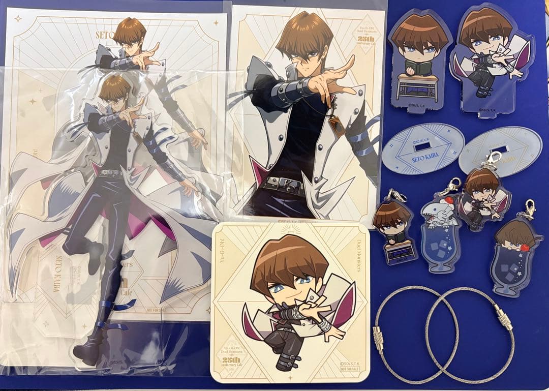遊戯王 BLANC コラボカフェ 海馬瀬人 アクスタ、ブロマイド他 まとめ売り