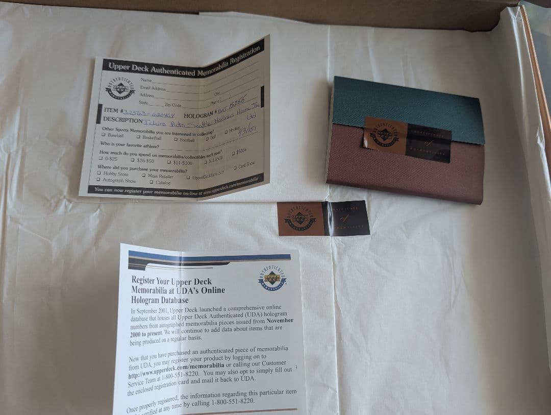 イチロー サイン入り オーセンティックユニフォーム　151限定upperdeck