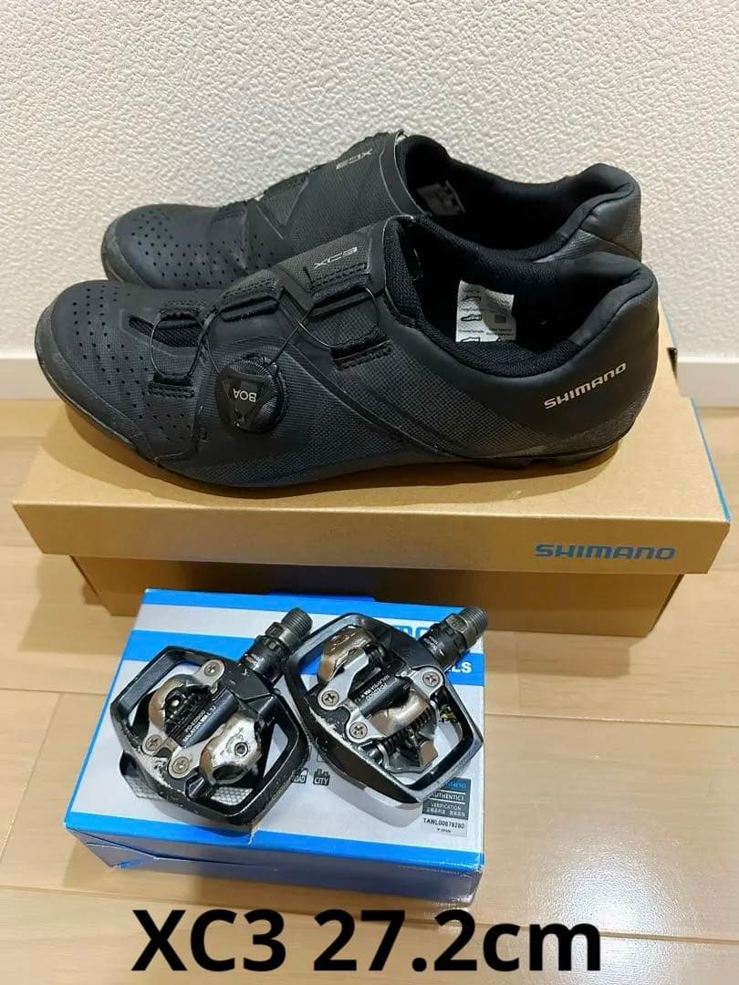”美品“27.2cmシマノSH-XC300 PD-ED500シューズペダルセット
