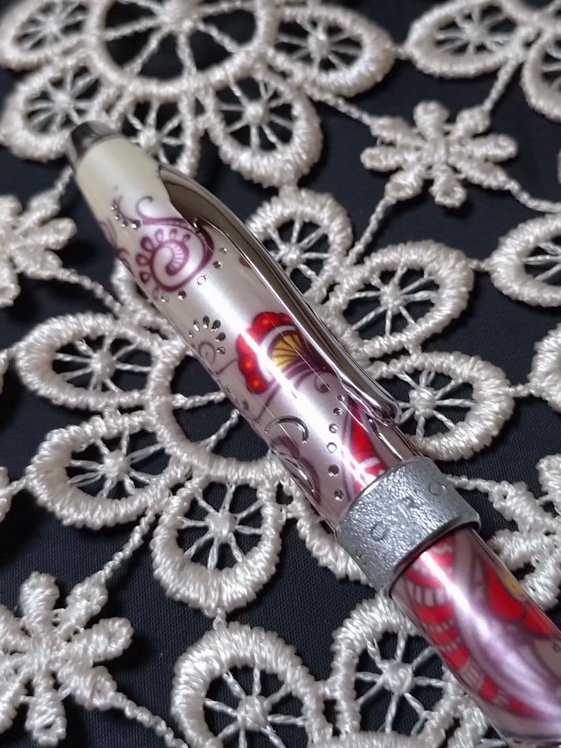 CROSS クロス万年筆　ボタニカ　赤　万年筆　細字　週末限定価格