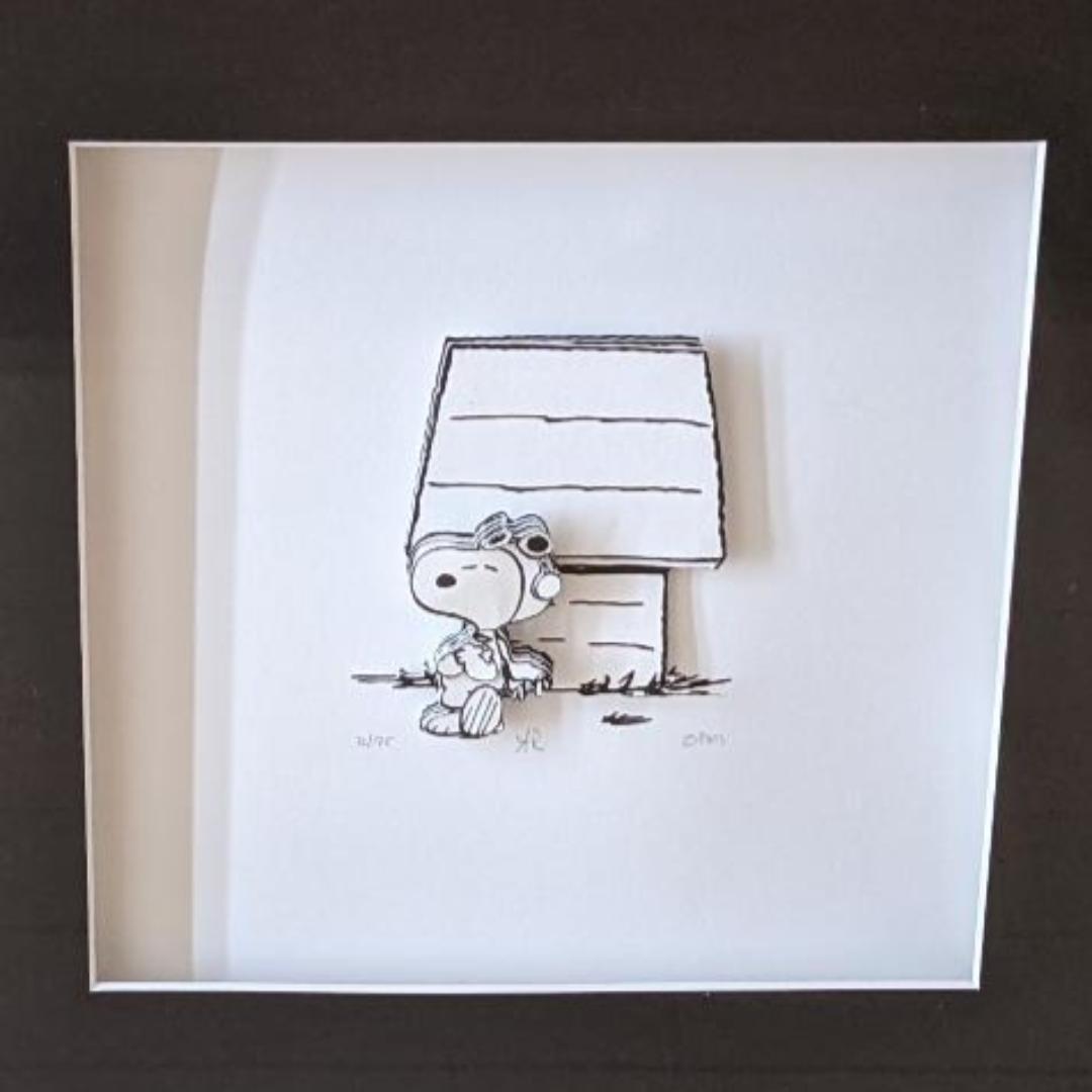スヌーピー レイヤード 切絵 3D デコパージュ snoopy 世界限定175枚