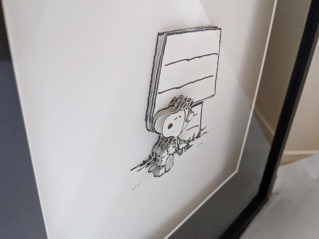 スヌーピー レイヤード 切絵 3D デコパージュ snoopy 世界限定175枚