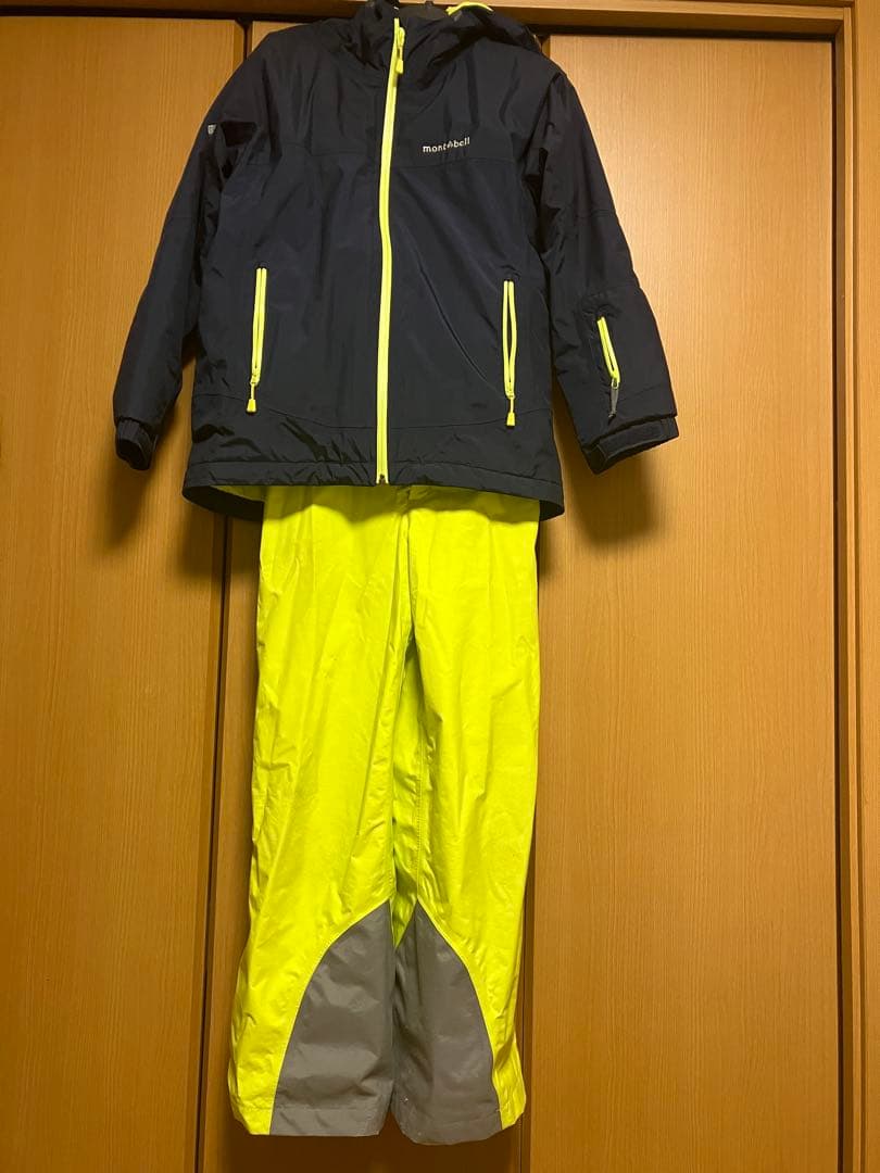 mont-bell 3点セット　子ども用スキーウェア（上下）とパーカー