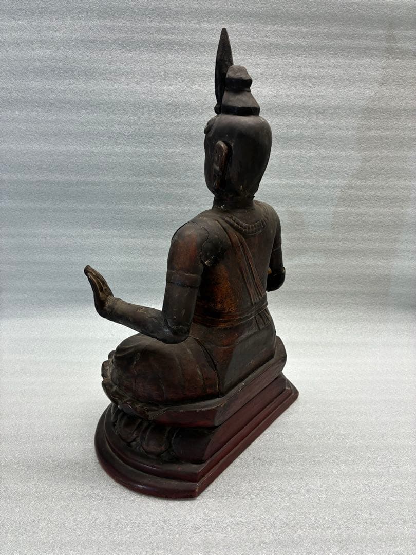 仏像　木彫り　時代物　高さ約41㎝