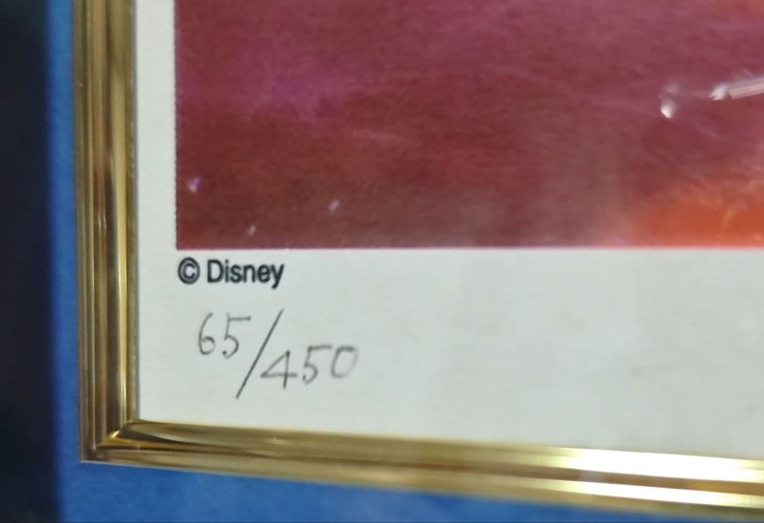 Disney ミッキー 絵画 ファンタジア シルクスクリーン 065/450