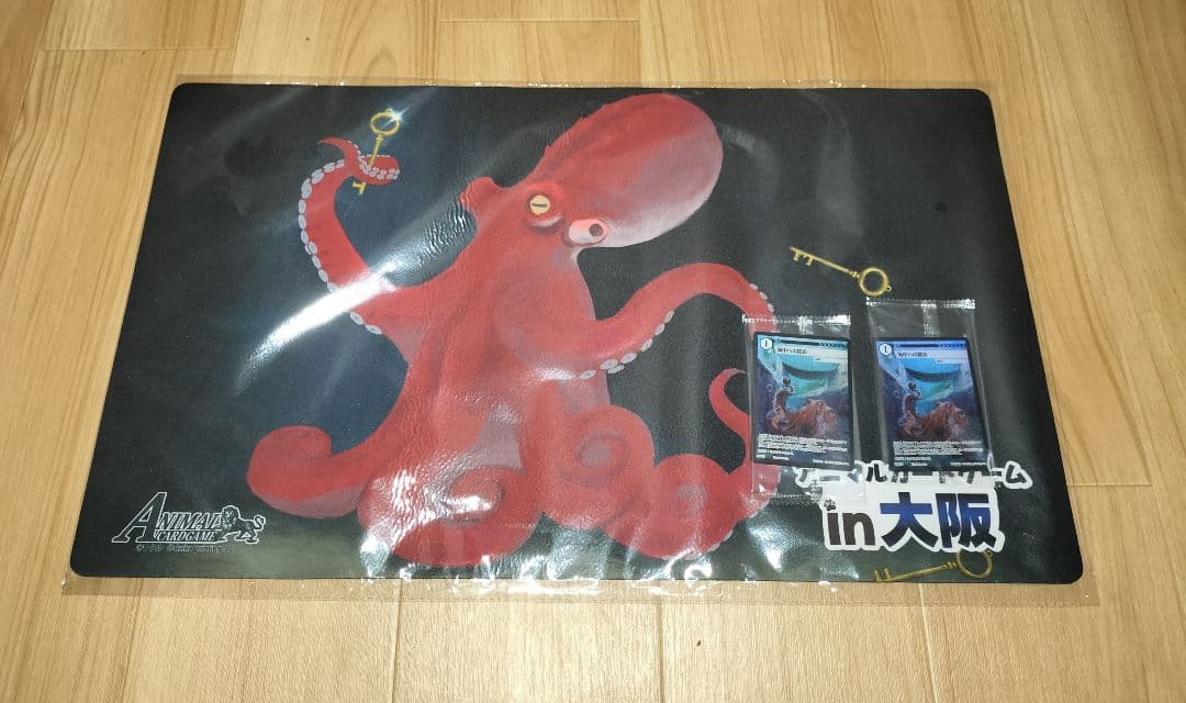 アニマルカードゲーム　大阪ファンミーティング　PRカード2枚、プレイマット1枚