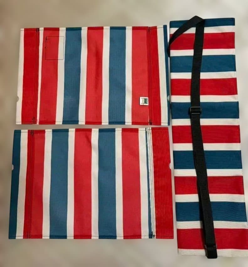 新品 Natal Design レトロストライプ　ファブリック カーミットチェア