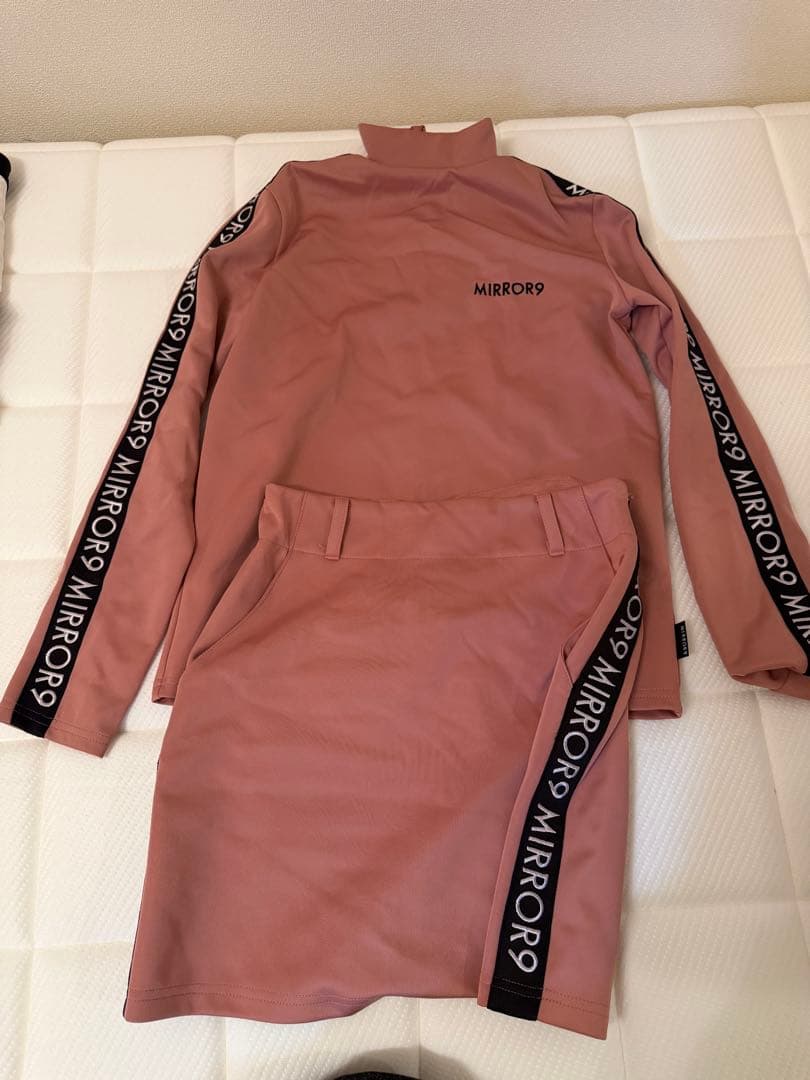 MIRROR9 ピンク トップス スカート セット