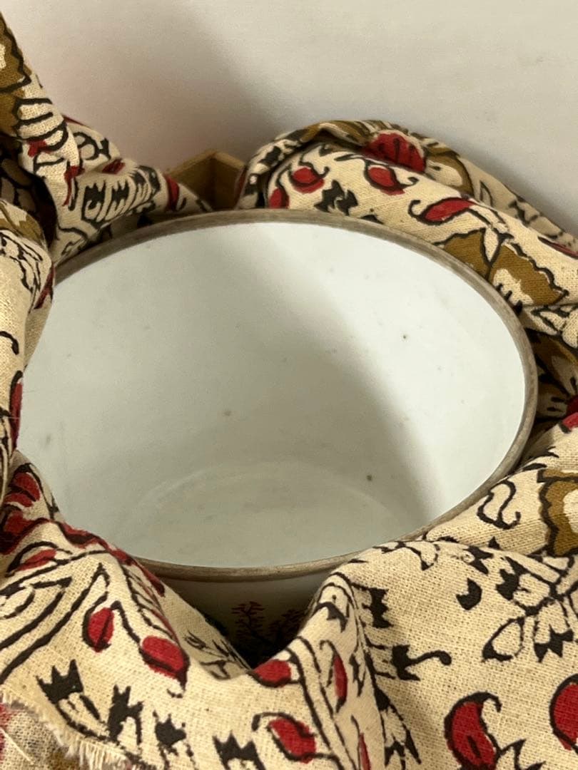 古美術• 手描粉彩山水人物水盂•【大清道光年製】在銘 • 時代物　XG55