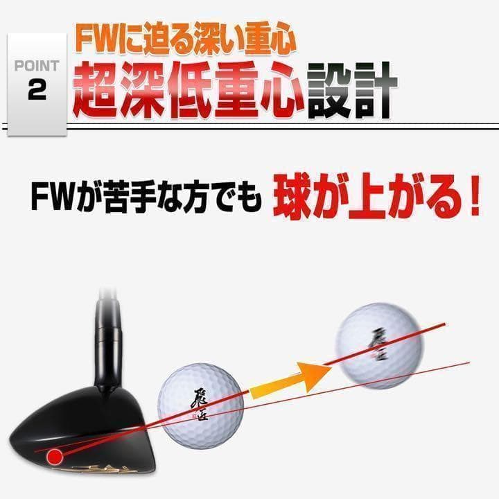 大人気★適合高反発加工で飛ぶ! ワークスゴルフ マキシマックス ブラック2 UT