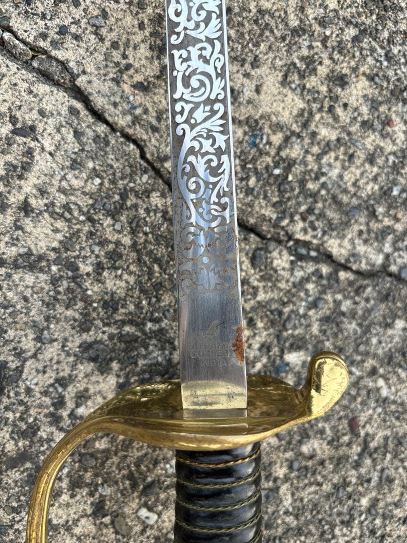 吉海M35 米軍 式典用サーベル 模造刀 鞘付 28インチ 全長86cm