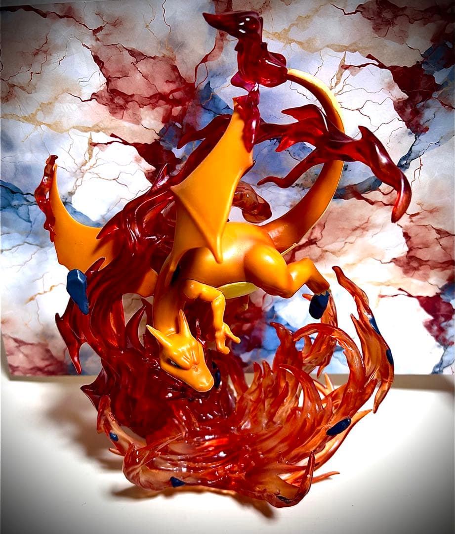 ポケモン リザードン フィギュア 炎エフェクト付き 21cm ビック フィギュア