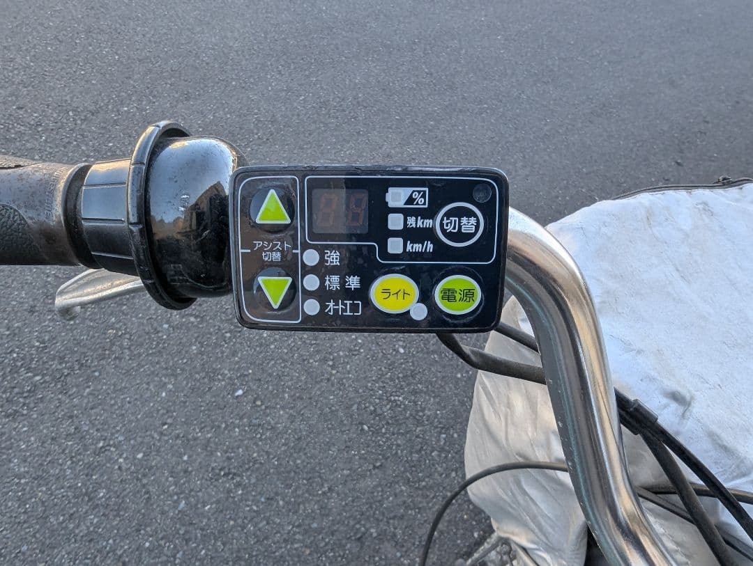 電動自転車 ミントグリーン、訳ありです。