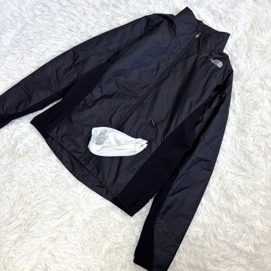 ザノースフェイス ベントリックストレイルジャケット ブラック L 収納袋付き