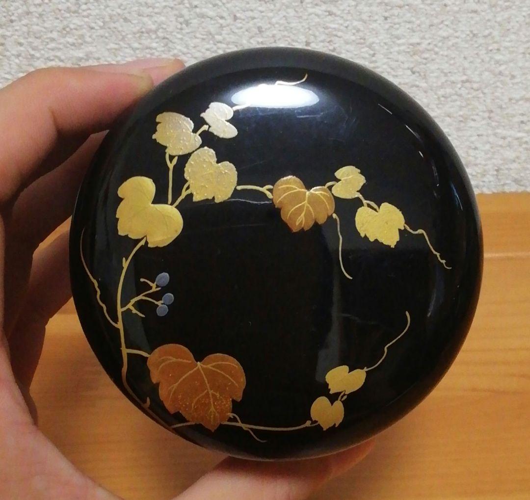 宗偏流　正春作　蔦蒔絵　棗　共箱　茶道具