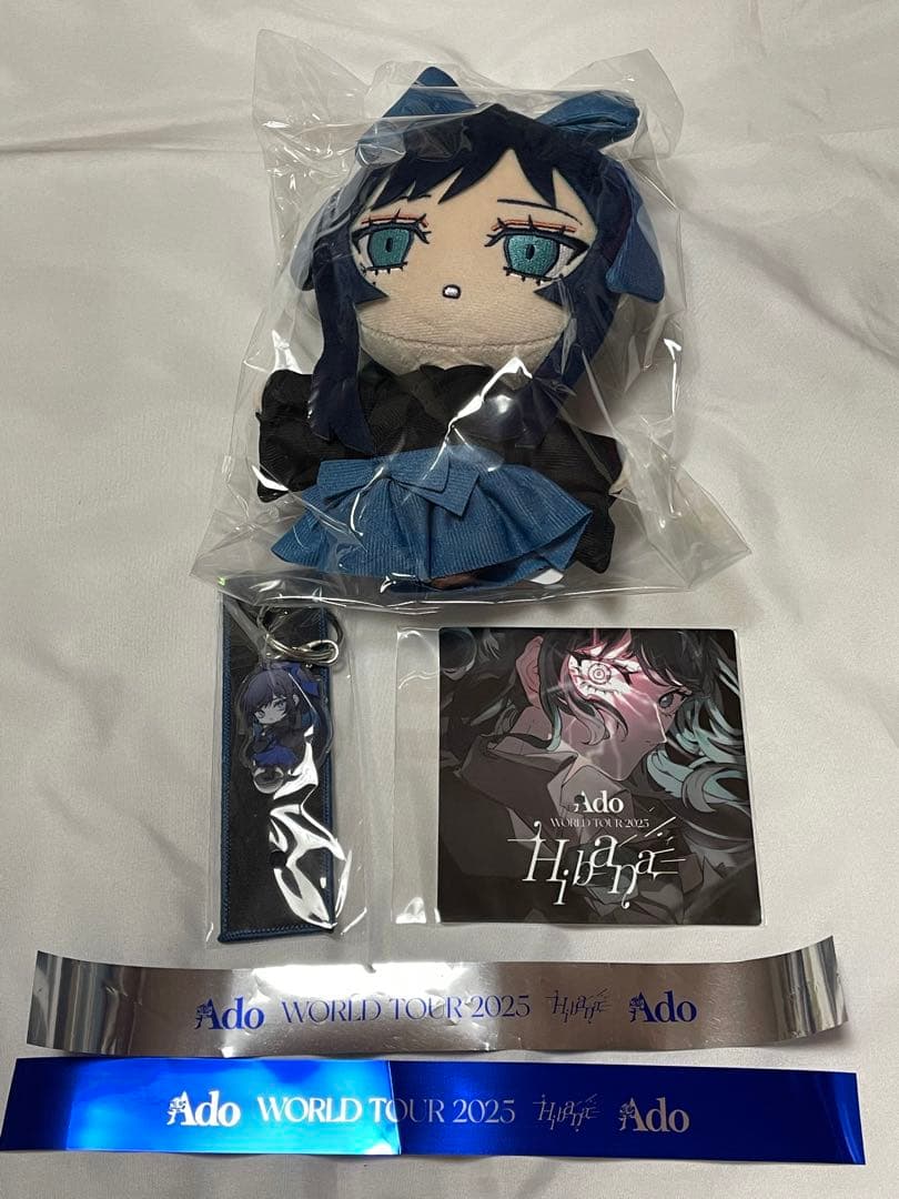 大和撫子しゃらんしゃらんアドちゃんぬいぐるみ　ステッカー　タグ　世界旅行