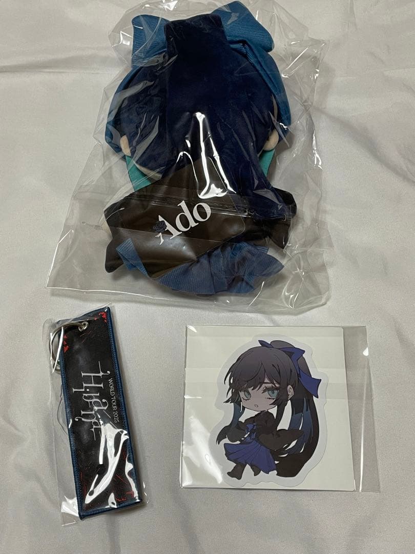 大和撫子しゃらんしゃらんアドちゃんぬいぐるみ　ステッカー　タグ　世界旅行