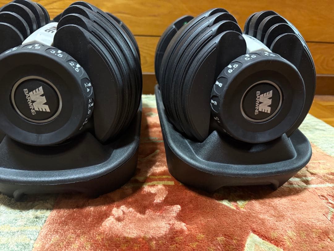 【BARWING】 可変式ダンベル 24kg 2個セット