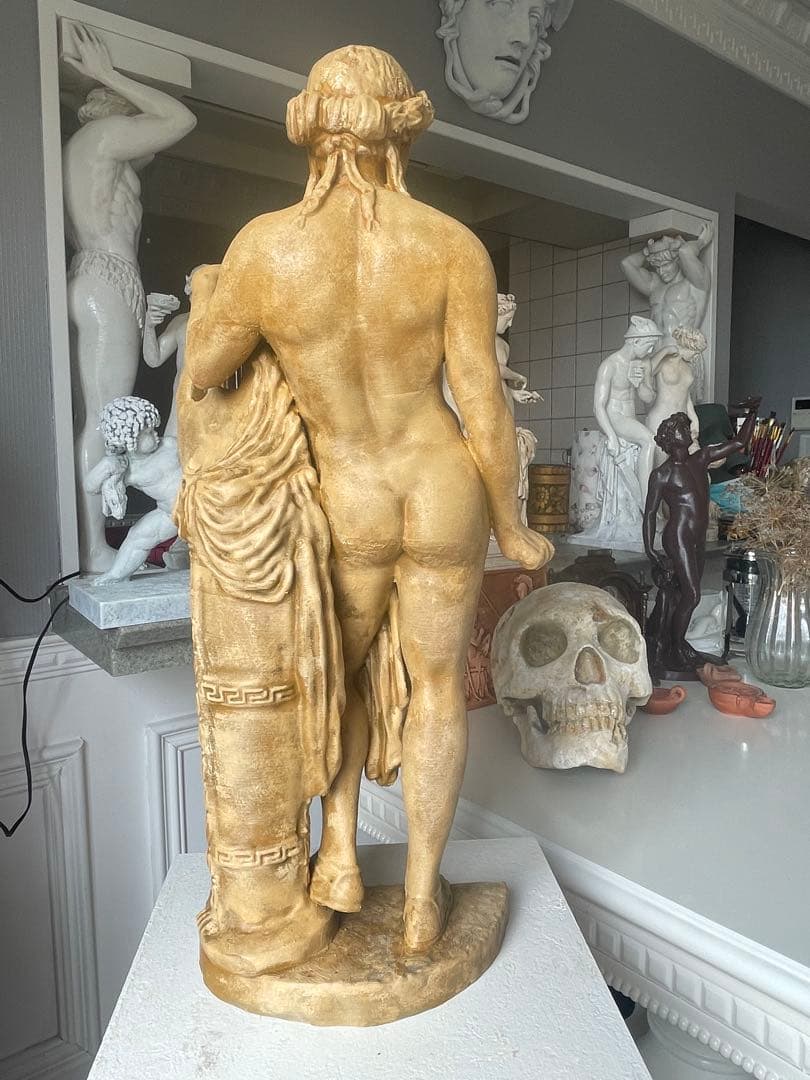 アポロン-光（太陽)高さ60cm,音楽 詩の古代ギリシャ神像 彫刻 彫像