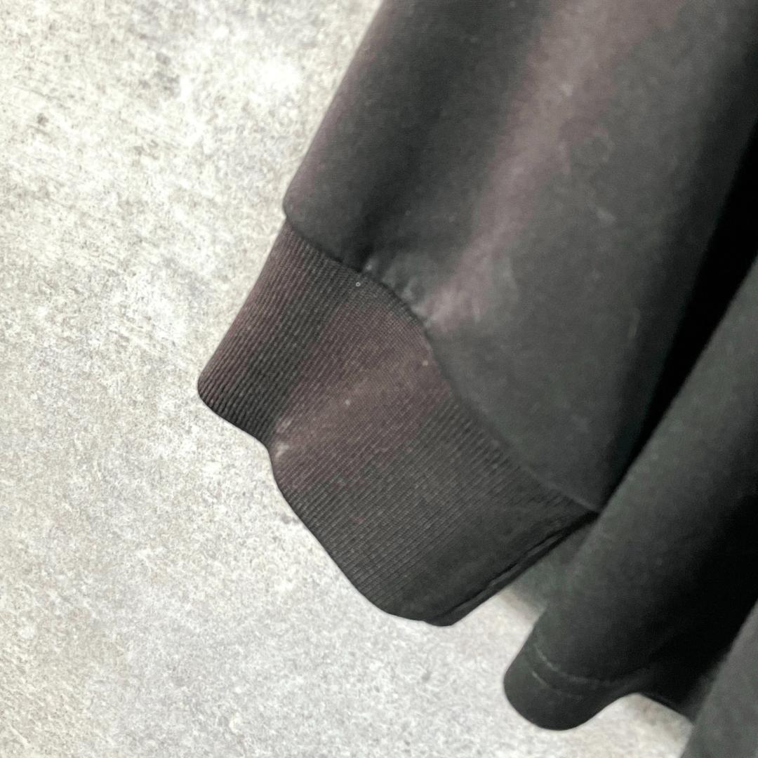 adidas　トラックジャケット　長袖　ブラック　ジップアップ　ロゴ　スポーツ