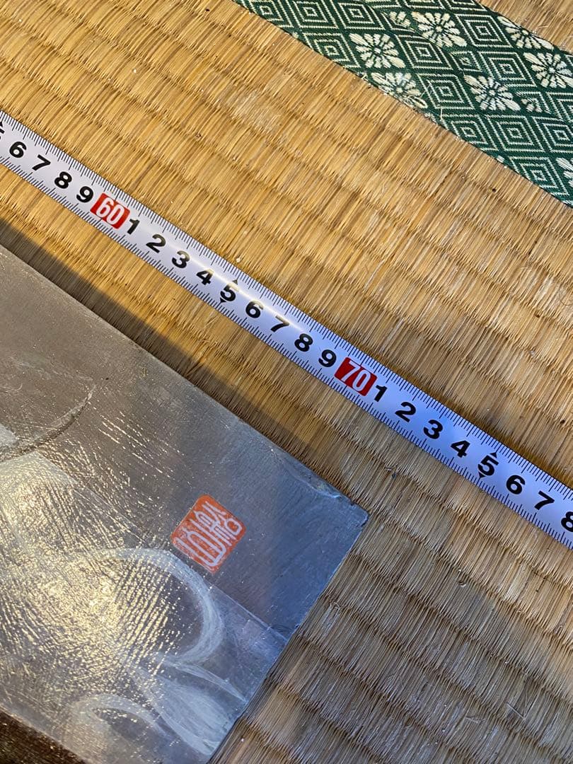 油彩画 女性と小鳥 約60cm x 73cm - 作: M.Funayama