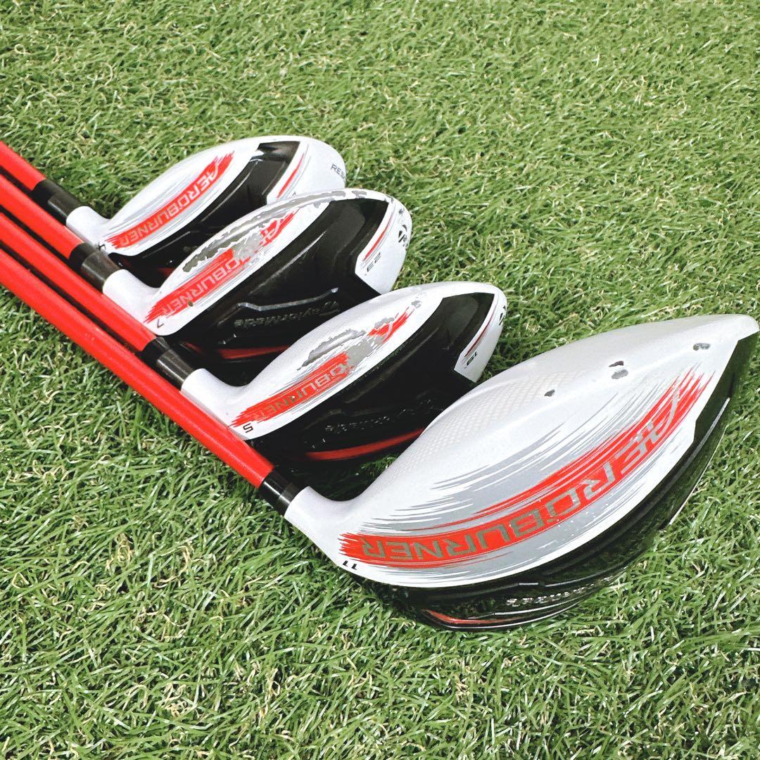 【豪華モデル統一】テーラーメイド エアロバーナー メンズゴルフセット 13本 R